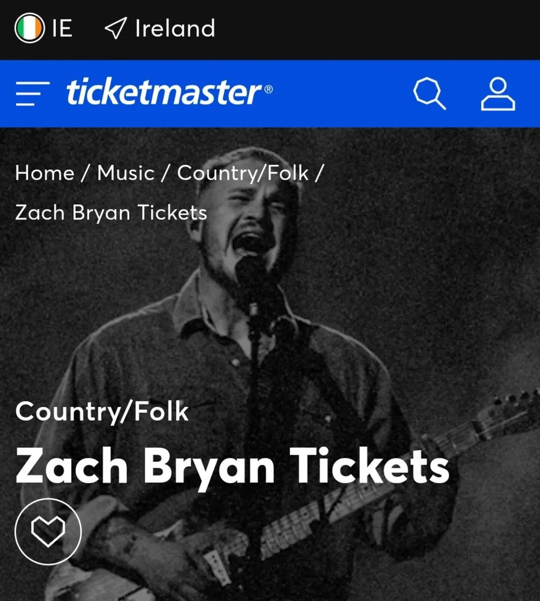 Concert tickets