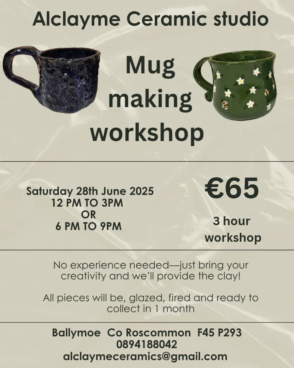 Clay mug making workshop