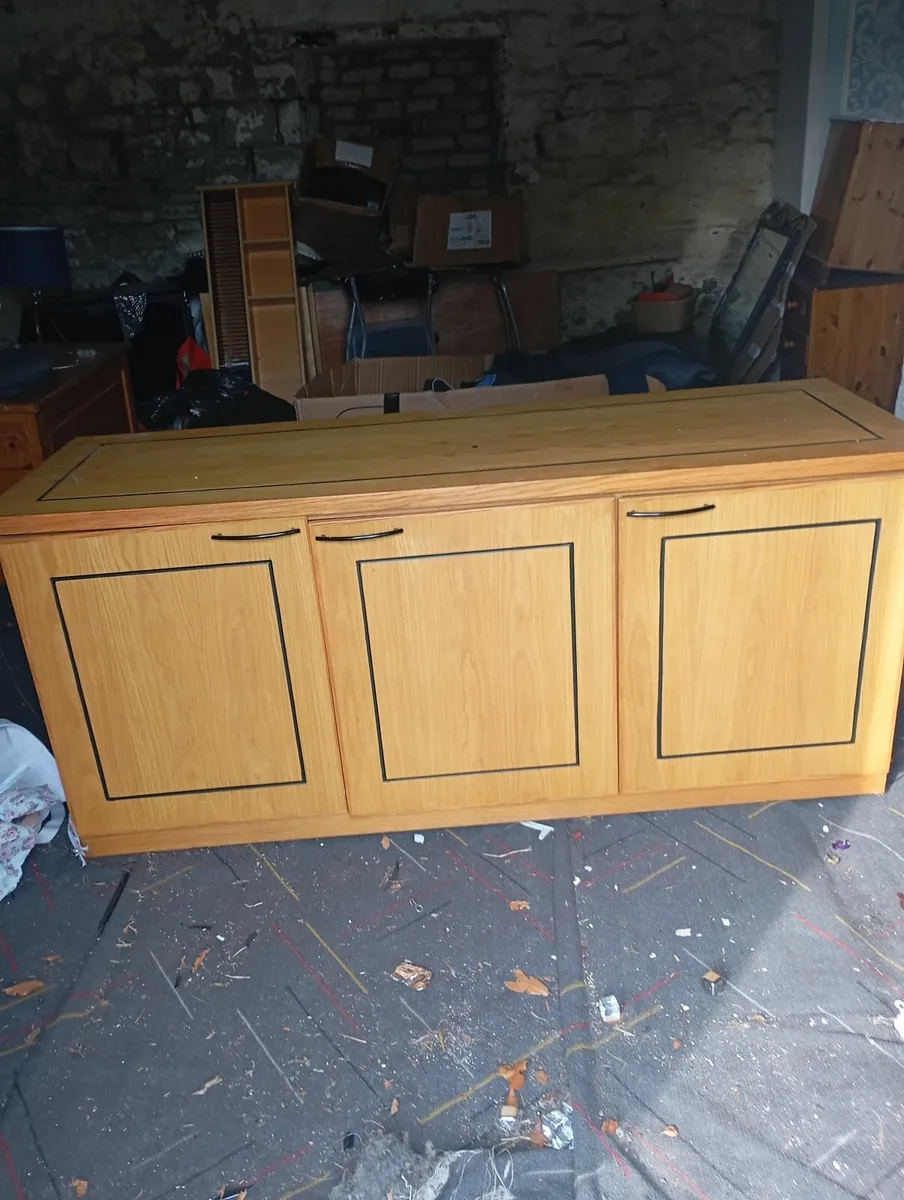Large hand made wooden unit