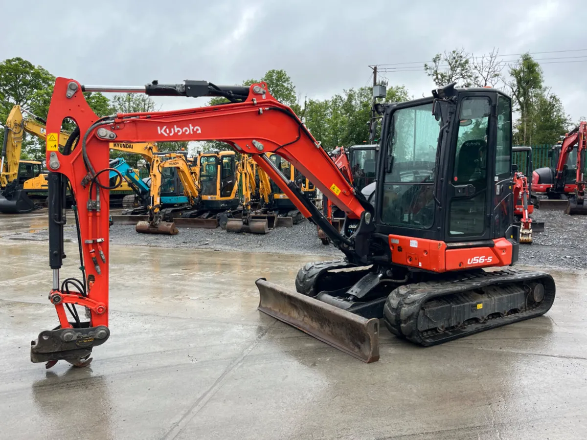 2021 Kubota U56-5 Mini Excavator - Image 2