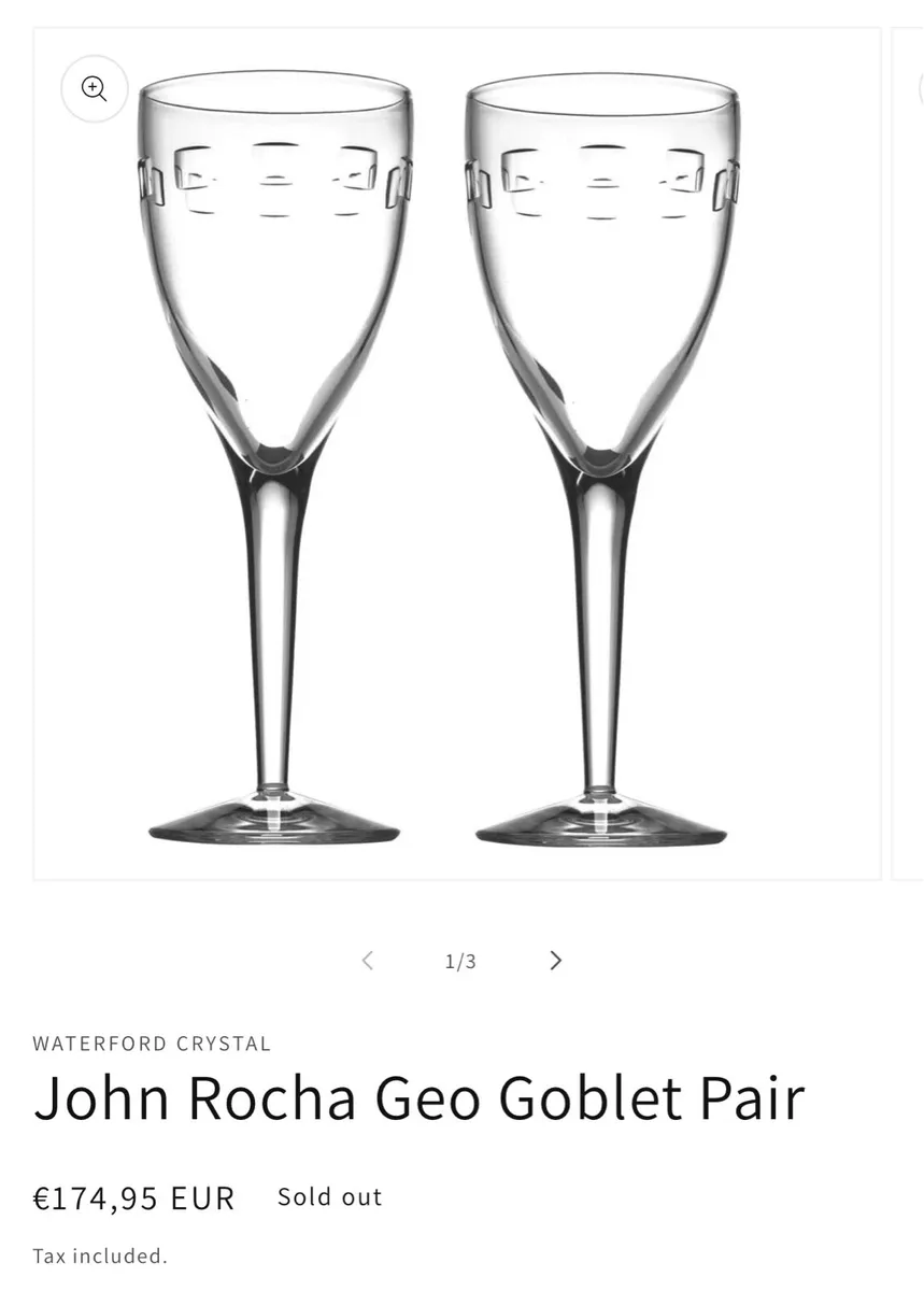 12 Stunning never used John Rocha wine glasses - Image 4