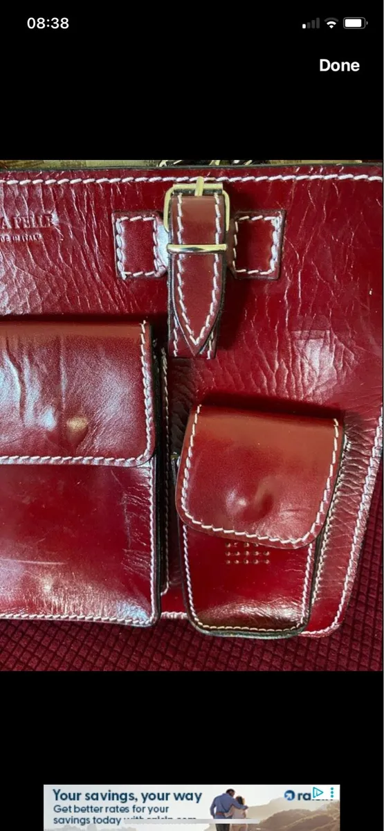 Vera Pelle (Genuine Leather ) Briefcase - Image 4