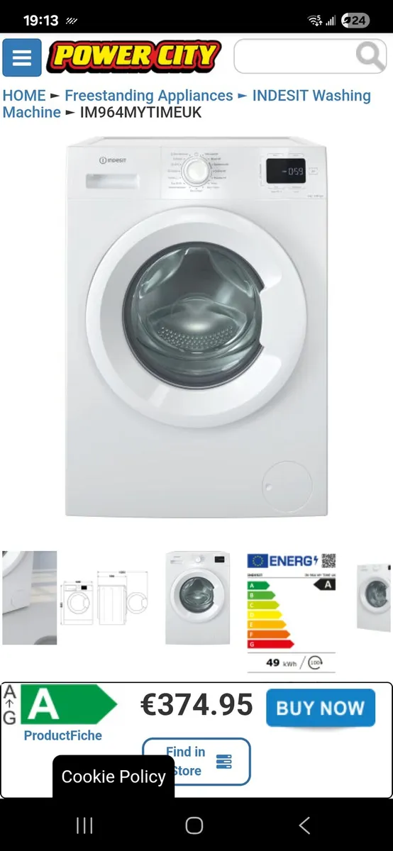 BRAND NEW Indesit Washing machine - Image 3