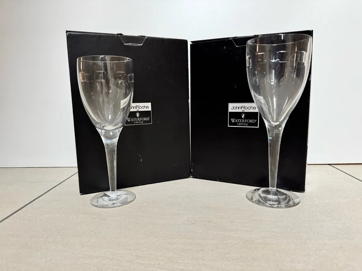 12 Stunning never used John Rocha wine glasses - Image 1
