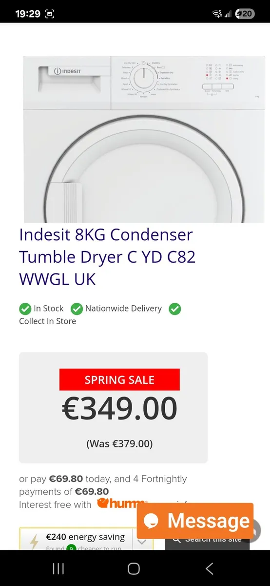 BRAND NEW Indesit Tumble dryer - Image 2