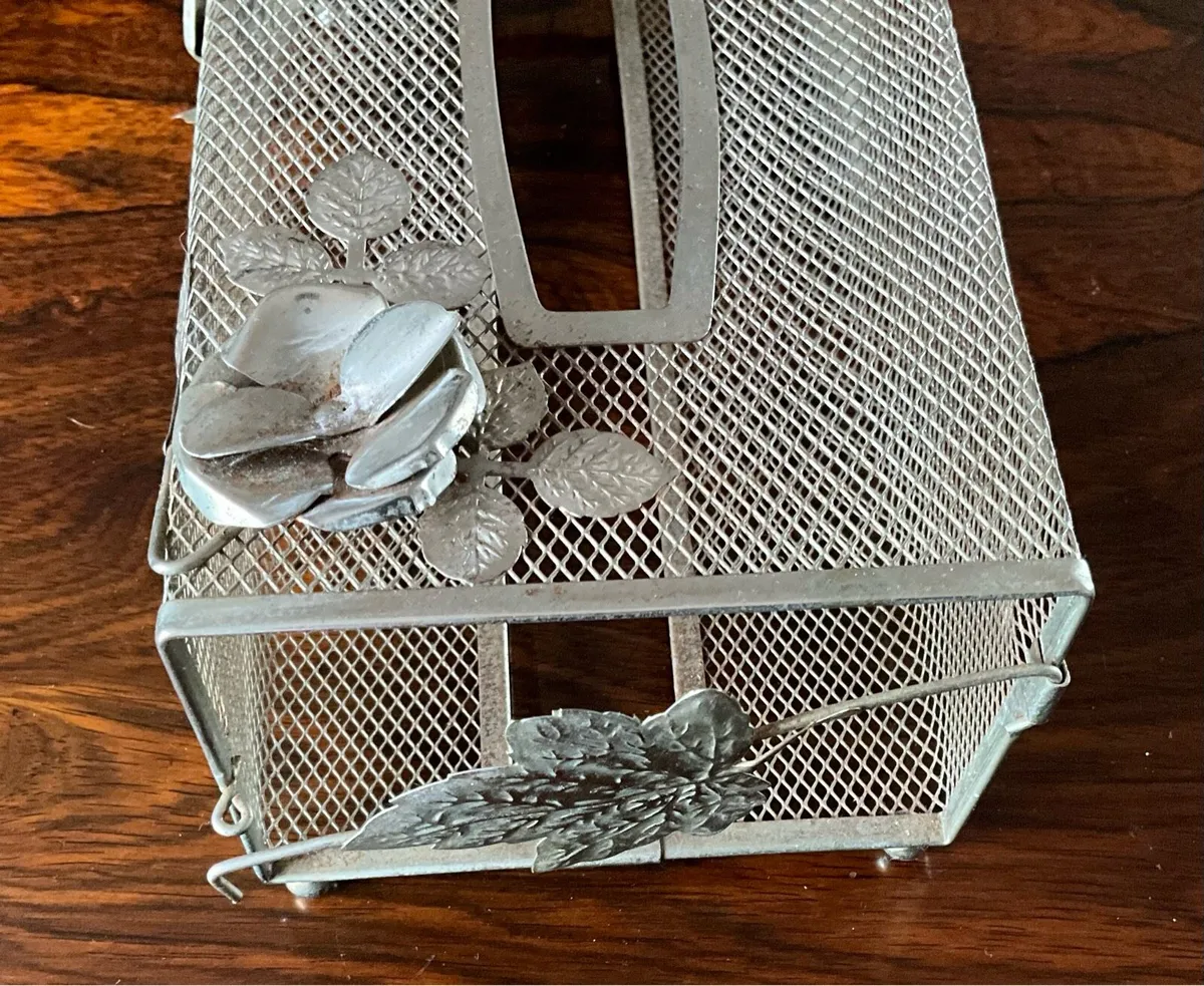 Ornate Metal Tissue Box Holder - Image 4