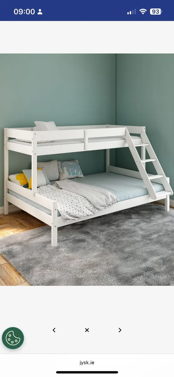 JYSK Bunk Bed with Double on bottom - Image 2