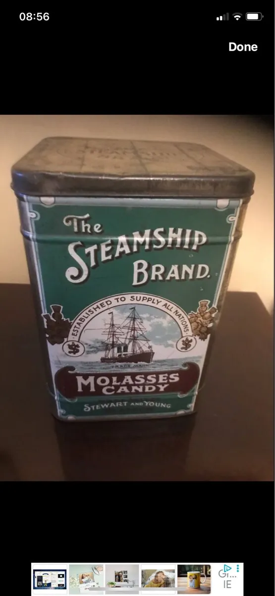 Vintage ‘The Steamship Brand’ Metal Box - Image 1