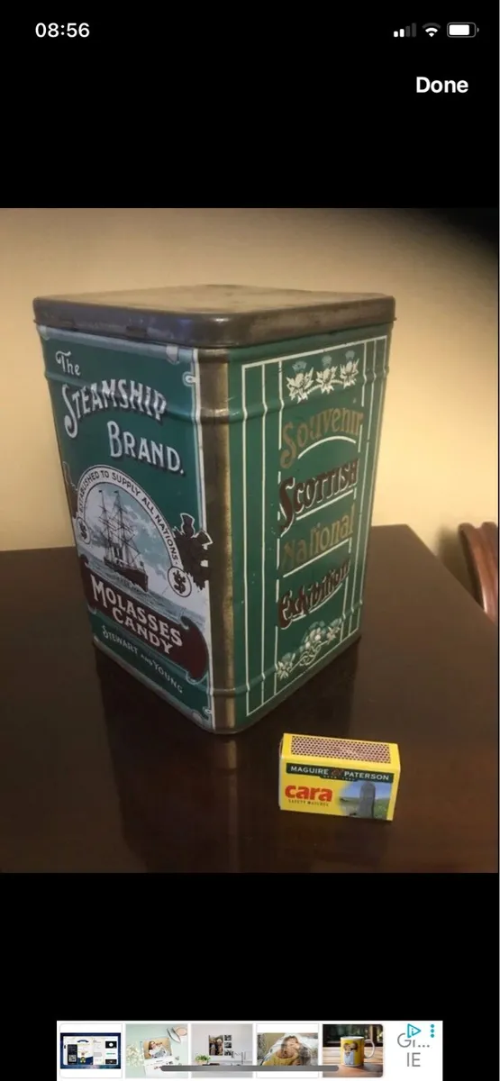 Vintage ‘The Steamship Brand’ Metal Box - Image 2