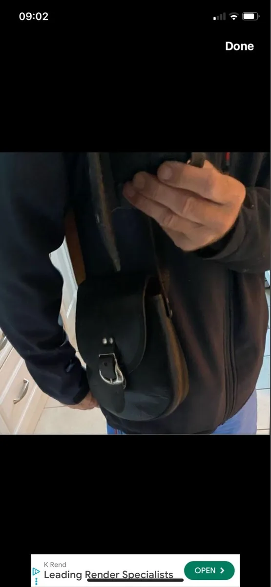 Vintage Leather Shoulder Bag - Image 2