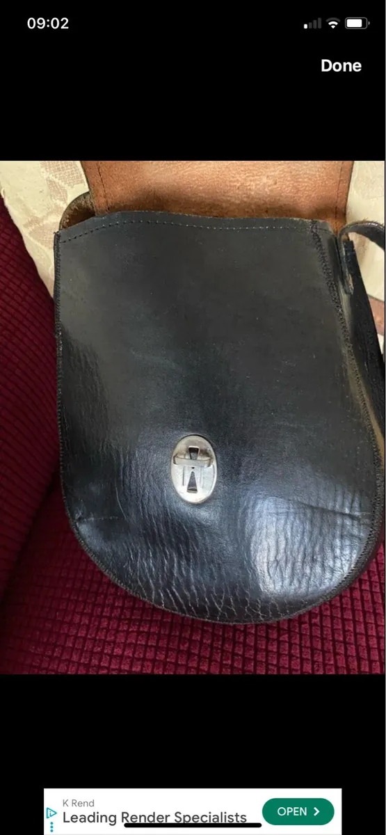 Vintage Leather Shoulder Bag - Image 4