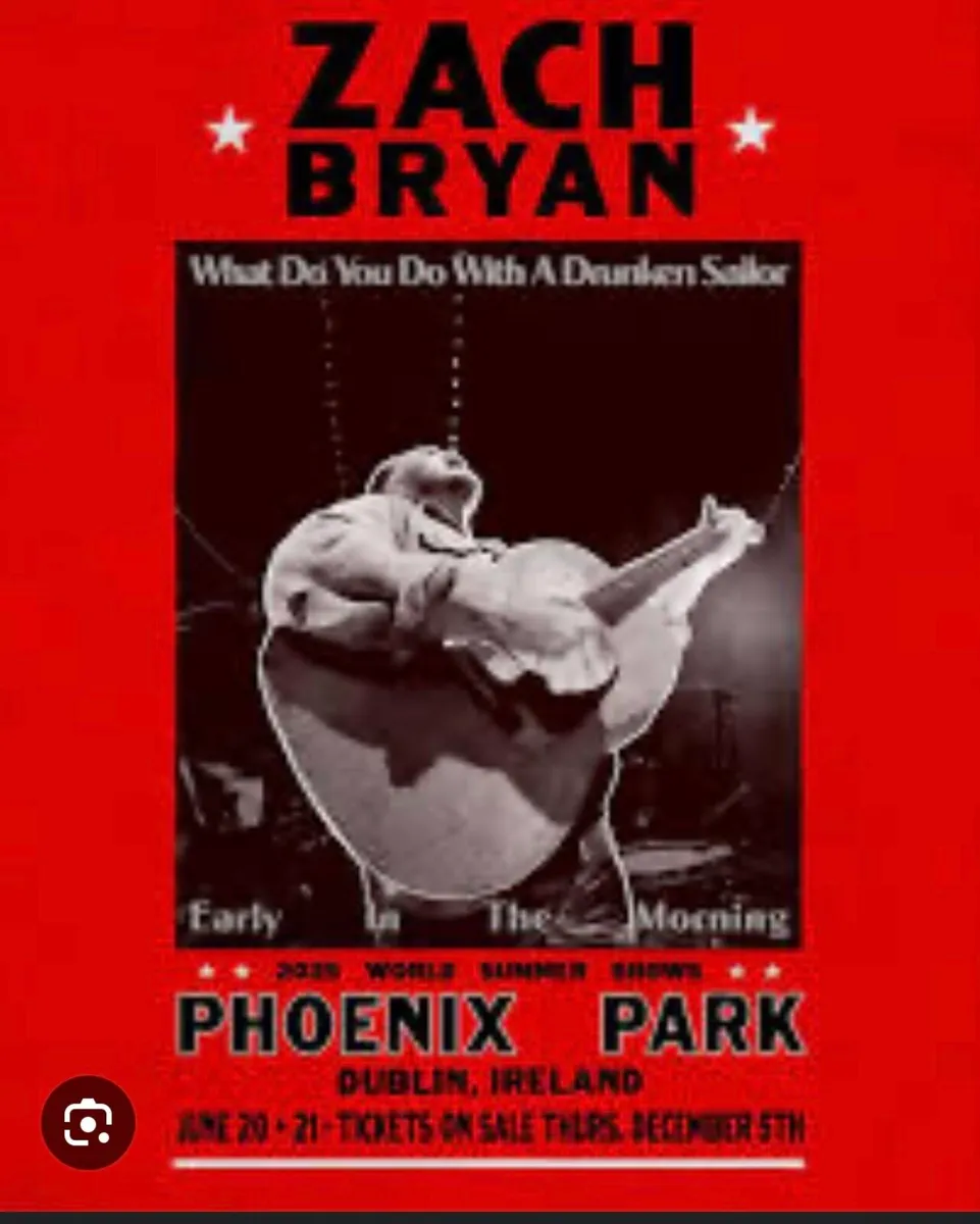 4 Zach Bryan tickets Friday20th