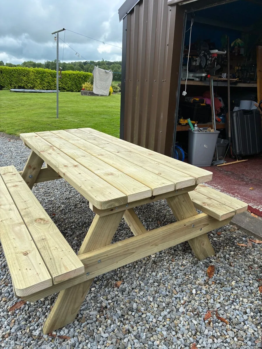 Heavy duty picnic bench - Image 1