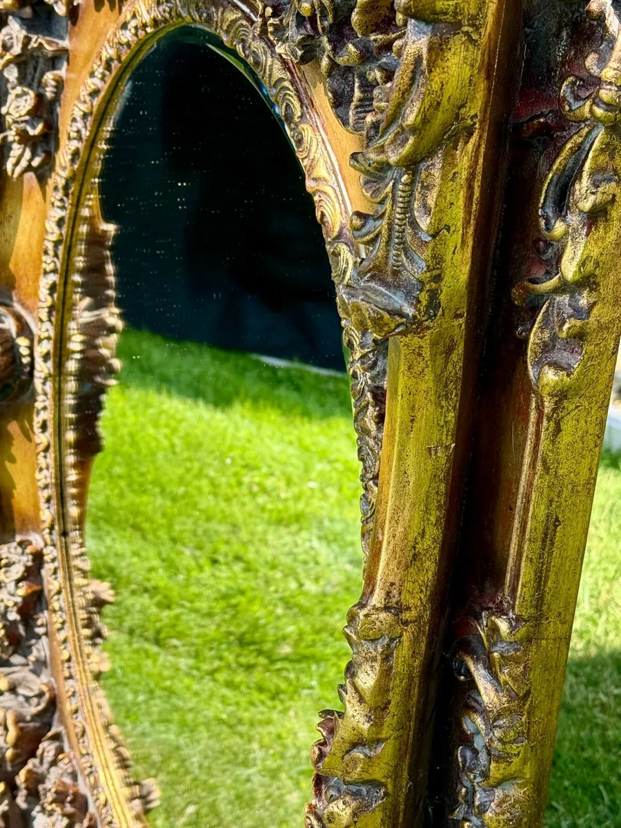 Italian style gold gilt mirror - Image 3