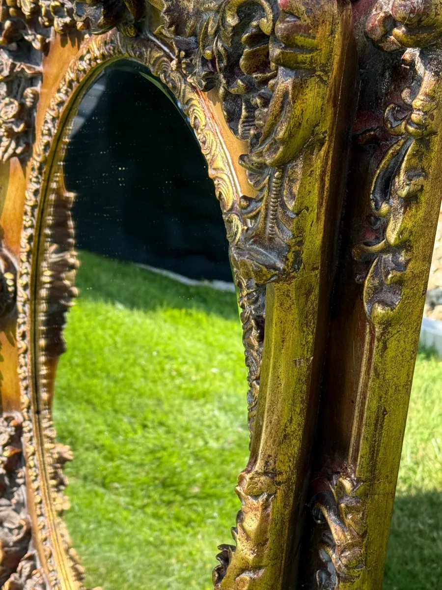 Italian style gold gilt mirror - Image 4
