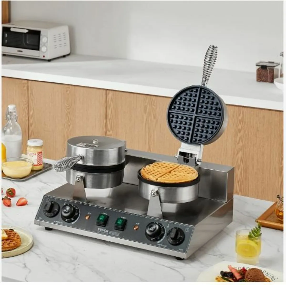Commercial Waffle Maker Dual-Head - Image 2