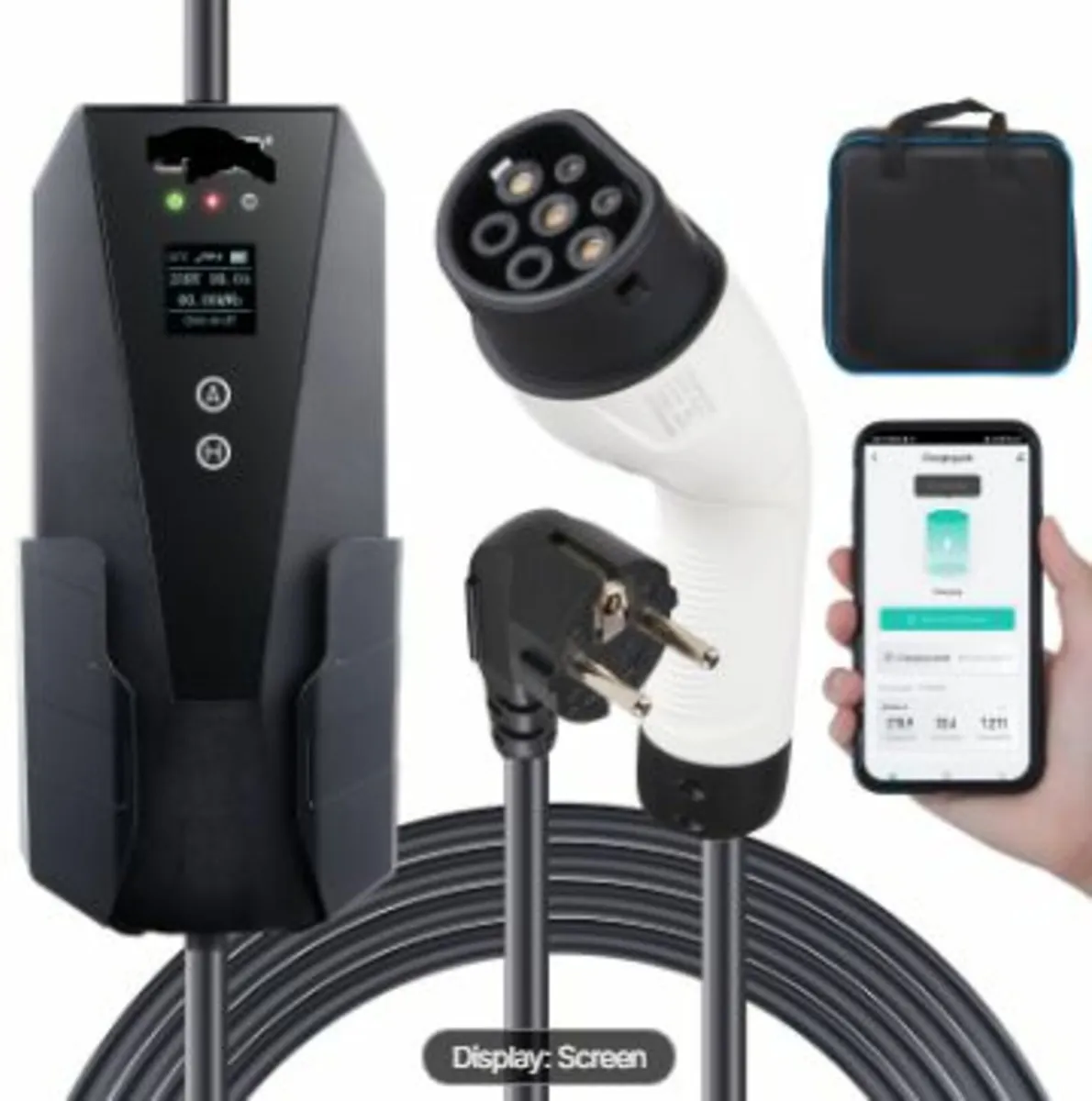 Portable EV Charger Type 2, 16A 3.7kW - Image 1