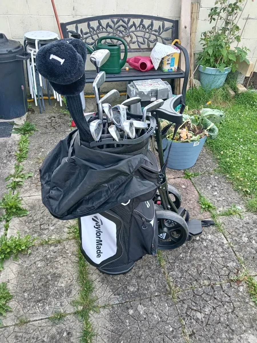 Golf Clubs, Bag and Trolley - Image 1