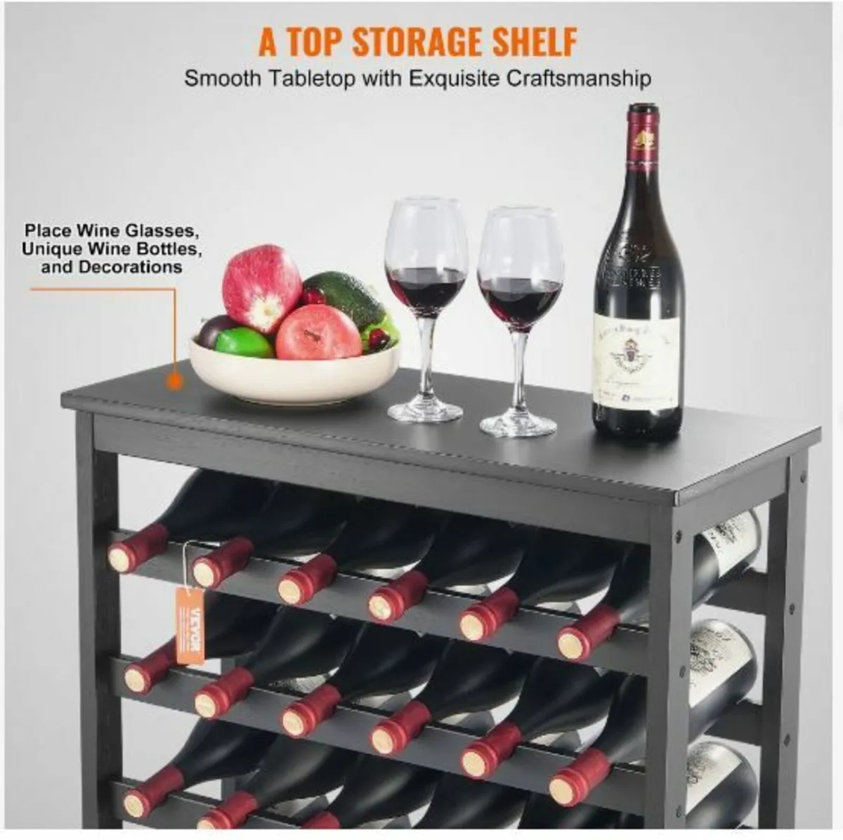 42 Bottle 7-Tier Modular Wine Rack - Image 2
