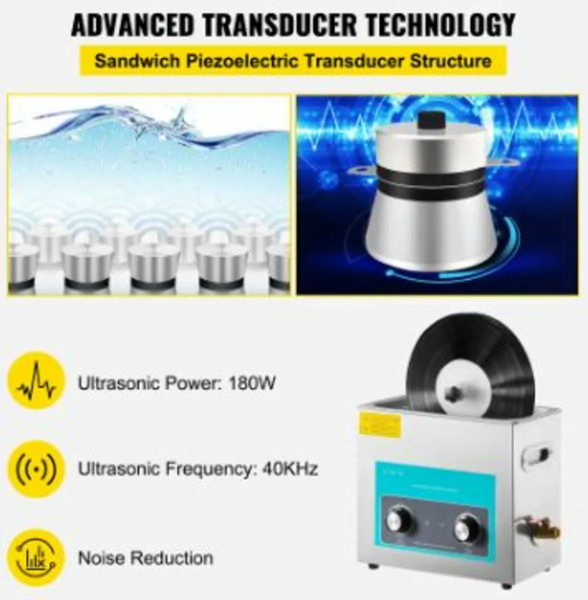 Ultrasonic Vinyl Record Cleaner 6L - Image 3