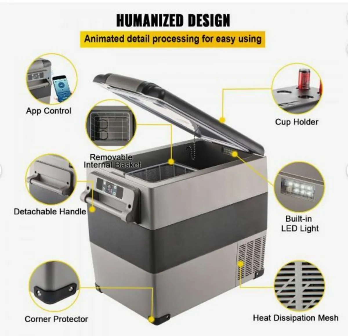 Car Refrigerator 55L Compressor - Image 4