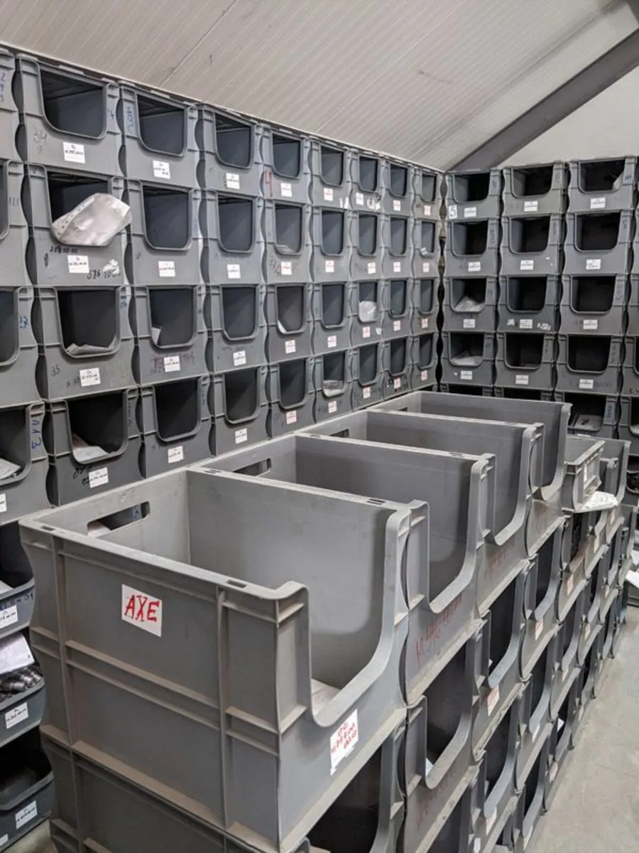 New Grey Open Front Storage Boxes Bins - Image 2