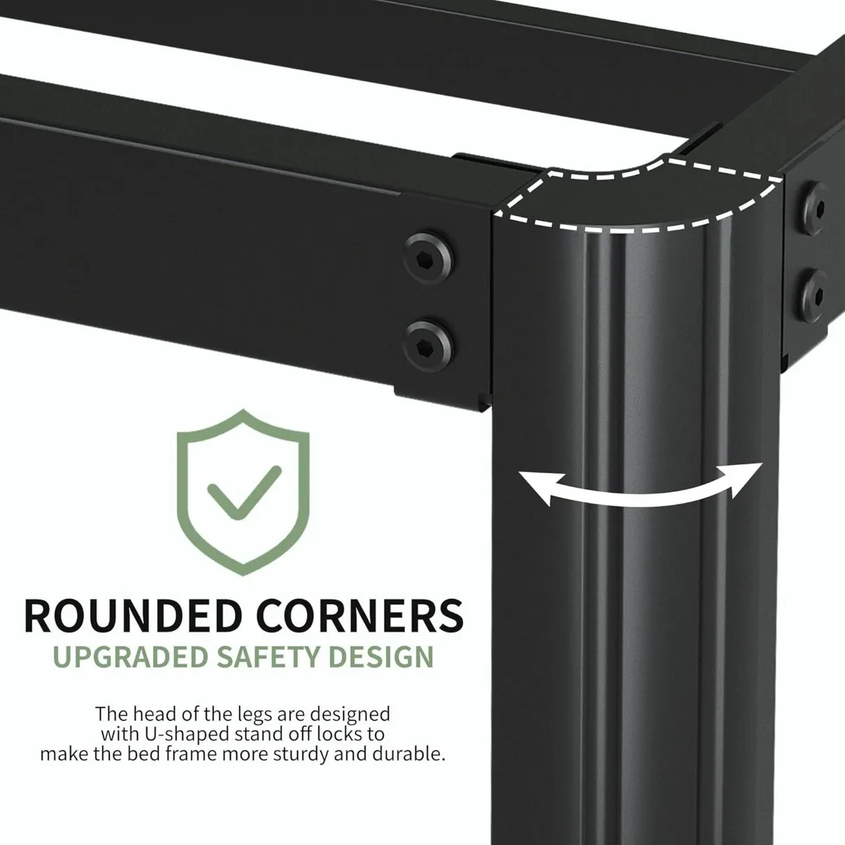 High Small Single Bed Frames Heavy Duty75x190x46cm - Image 4