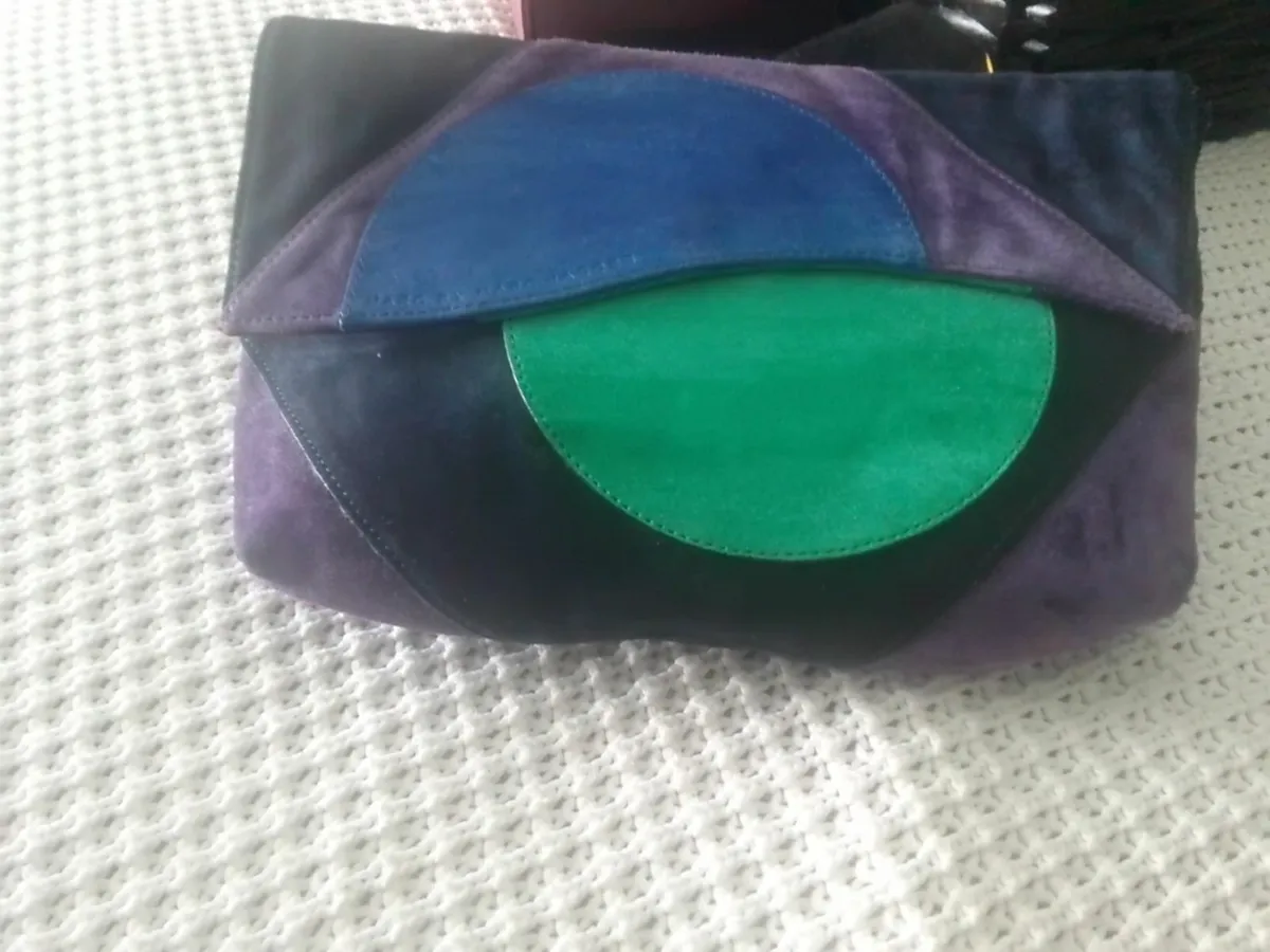 MARC JACOBS LEATHER SUEDE CLUTCH BAG - Image 1
