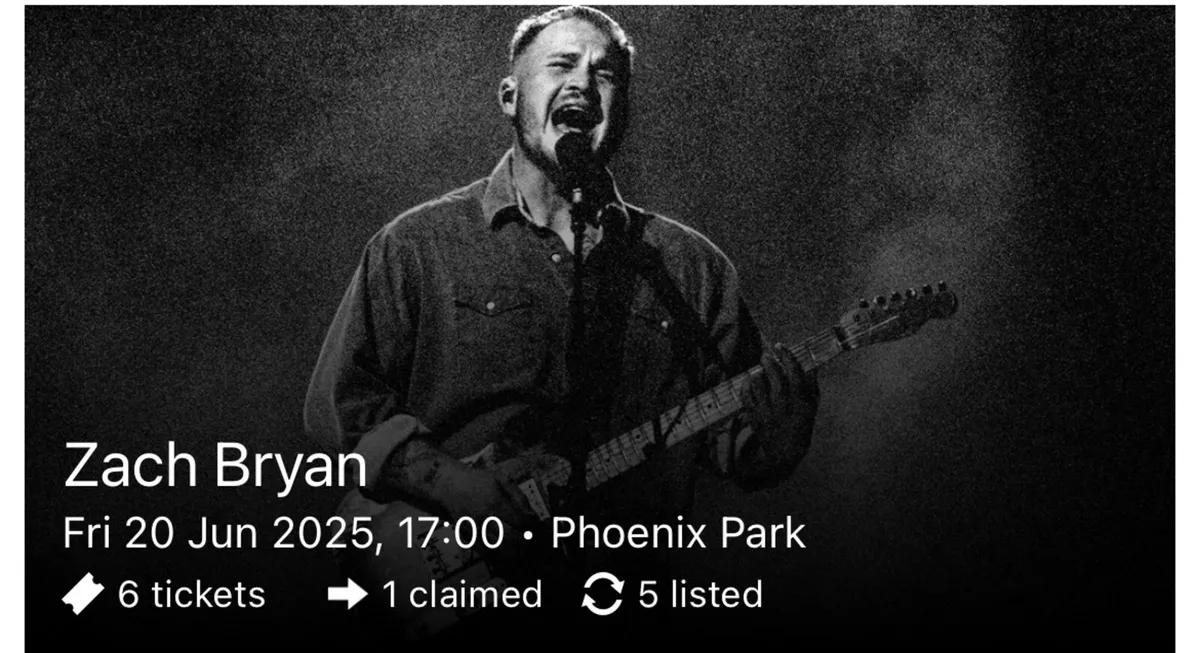 Zach Bryan tickets for sale for Friday June 20th