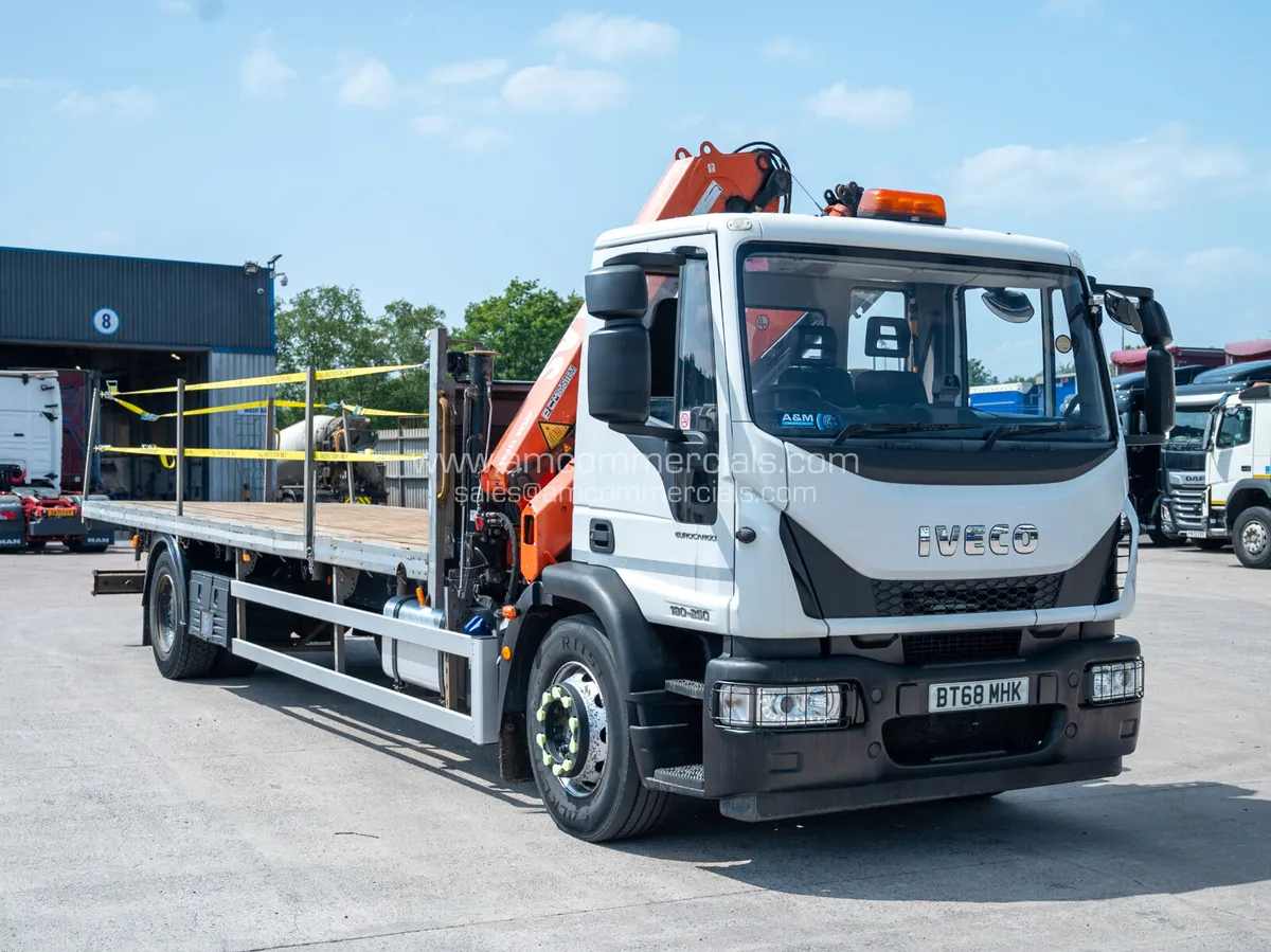 2019 (68) IVECO 180-250 CRANE MOUNTED FLATBED - Image 1