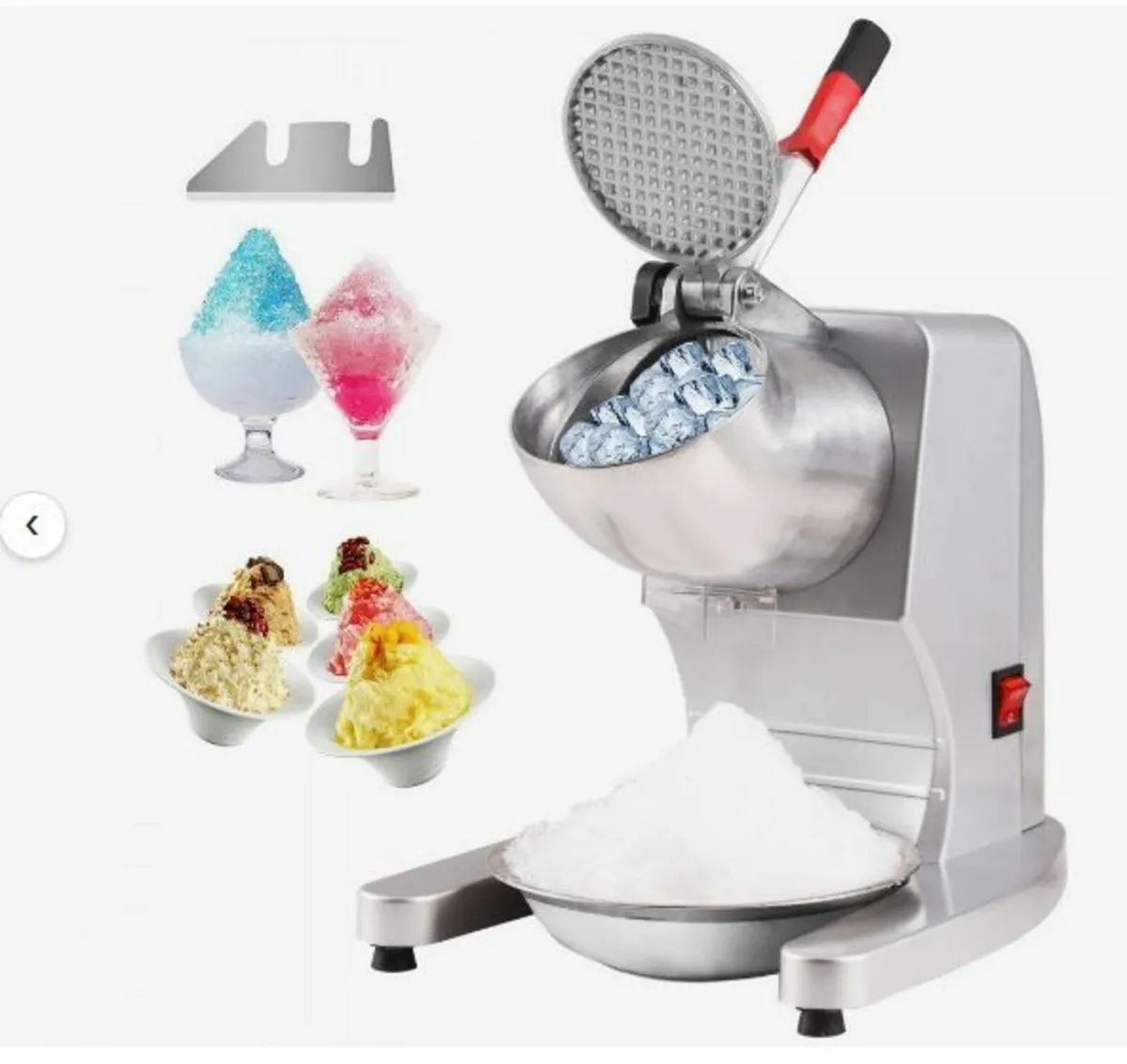 Electric Ice Crusher Machine 220LBS/Hr Snow Cone - Image 1