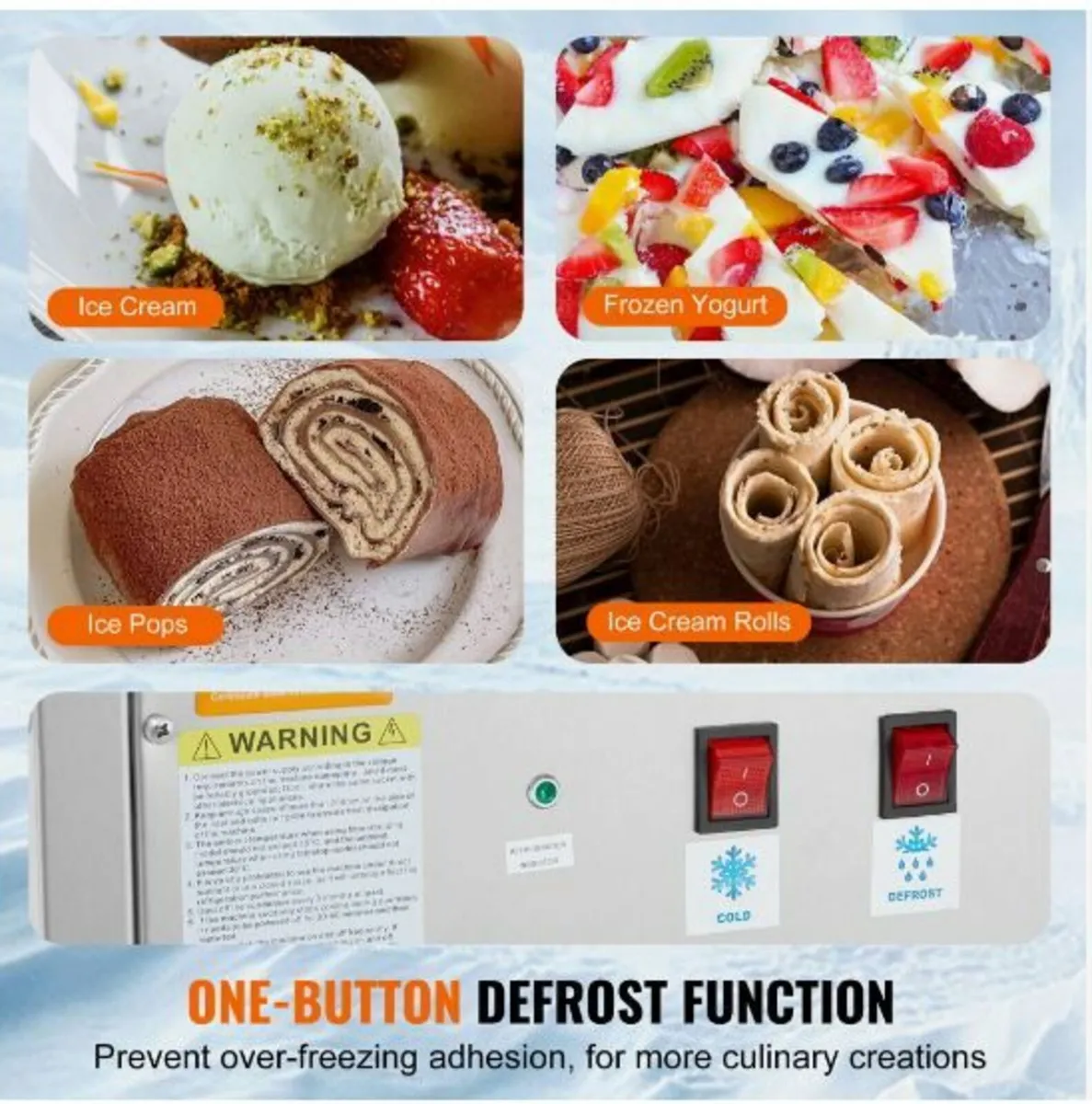 Fried Ice Cream Roll Machine Rolled Ice Cream - Image 2