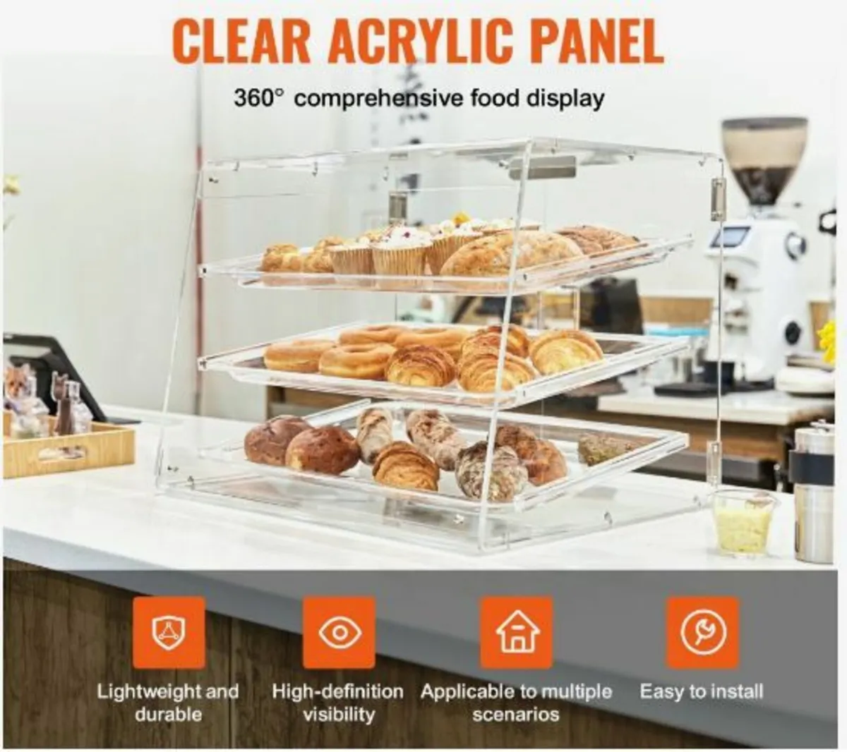 Pastry Display Case, 3-Tier Commercial - Image 2