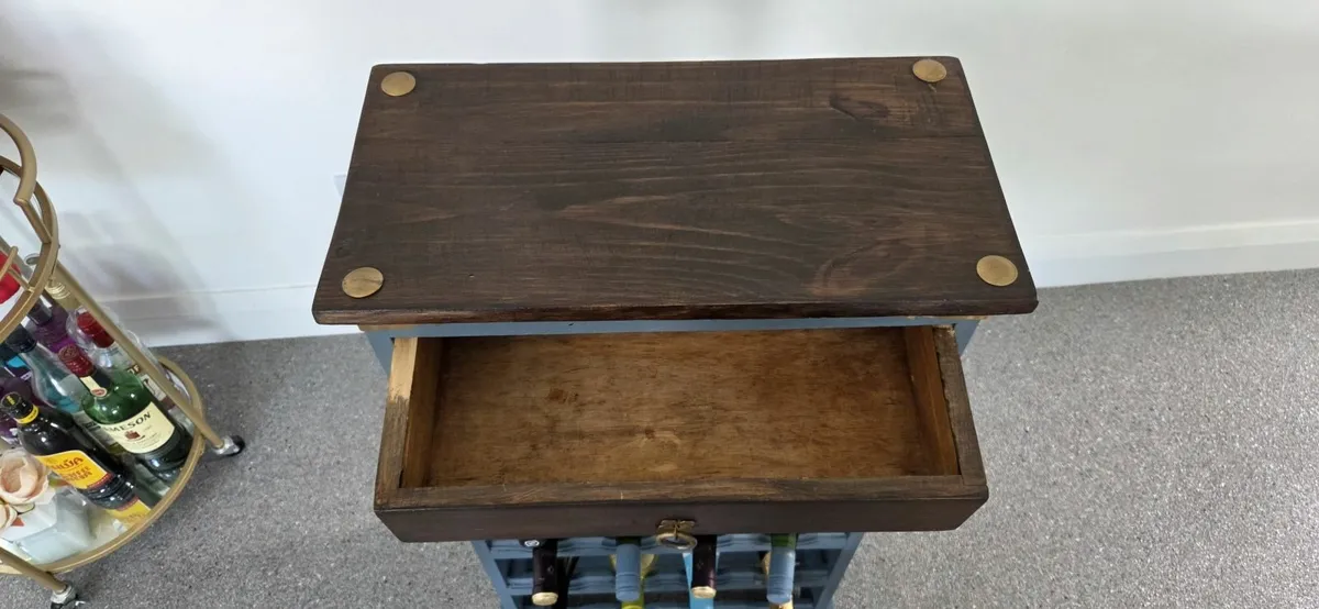 Wine Rack with Drawer - Image 2