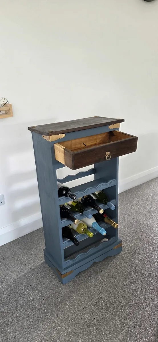 Wine Rack with Drawer - Image 3