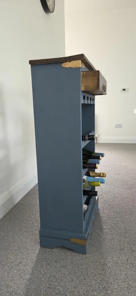Wine Rack with Drawer - Image 4