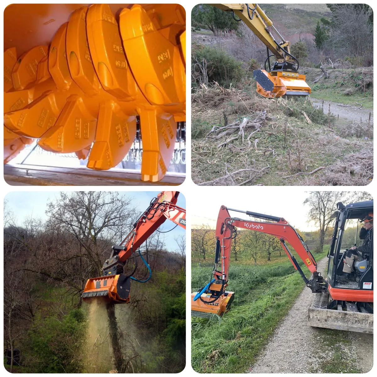 Bertie mulchers 1.5ton to 35ton - Image 1
