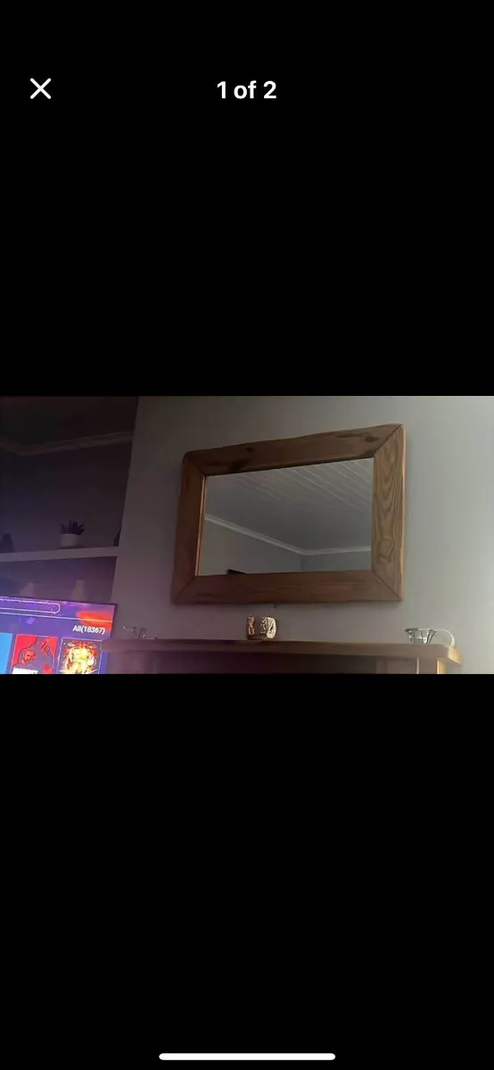 Pine mirror