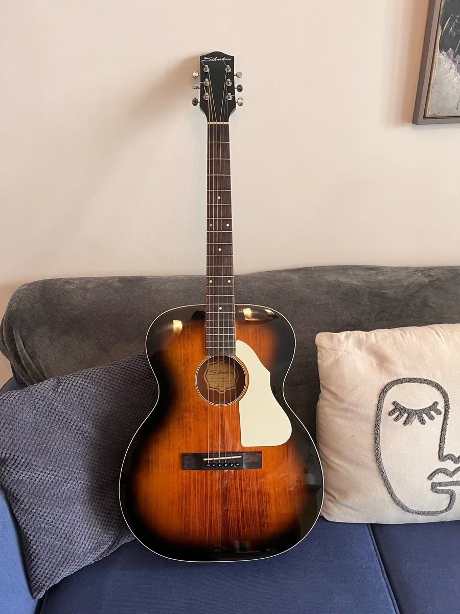 Silvertone Acoustic Guitar - Image 1