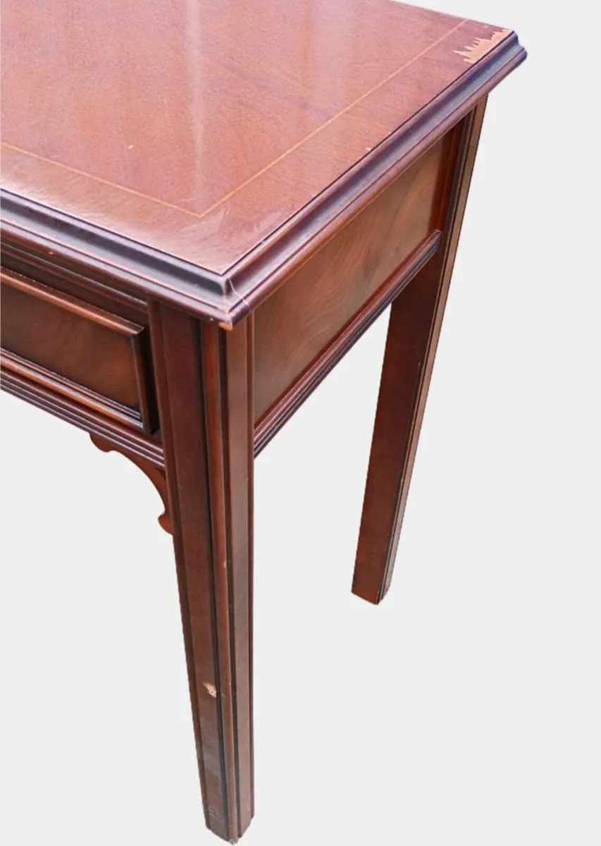 📍CLEARANCE: Mahogany table with two drawers - Image 4