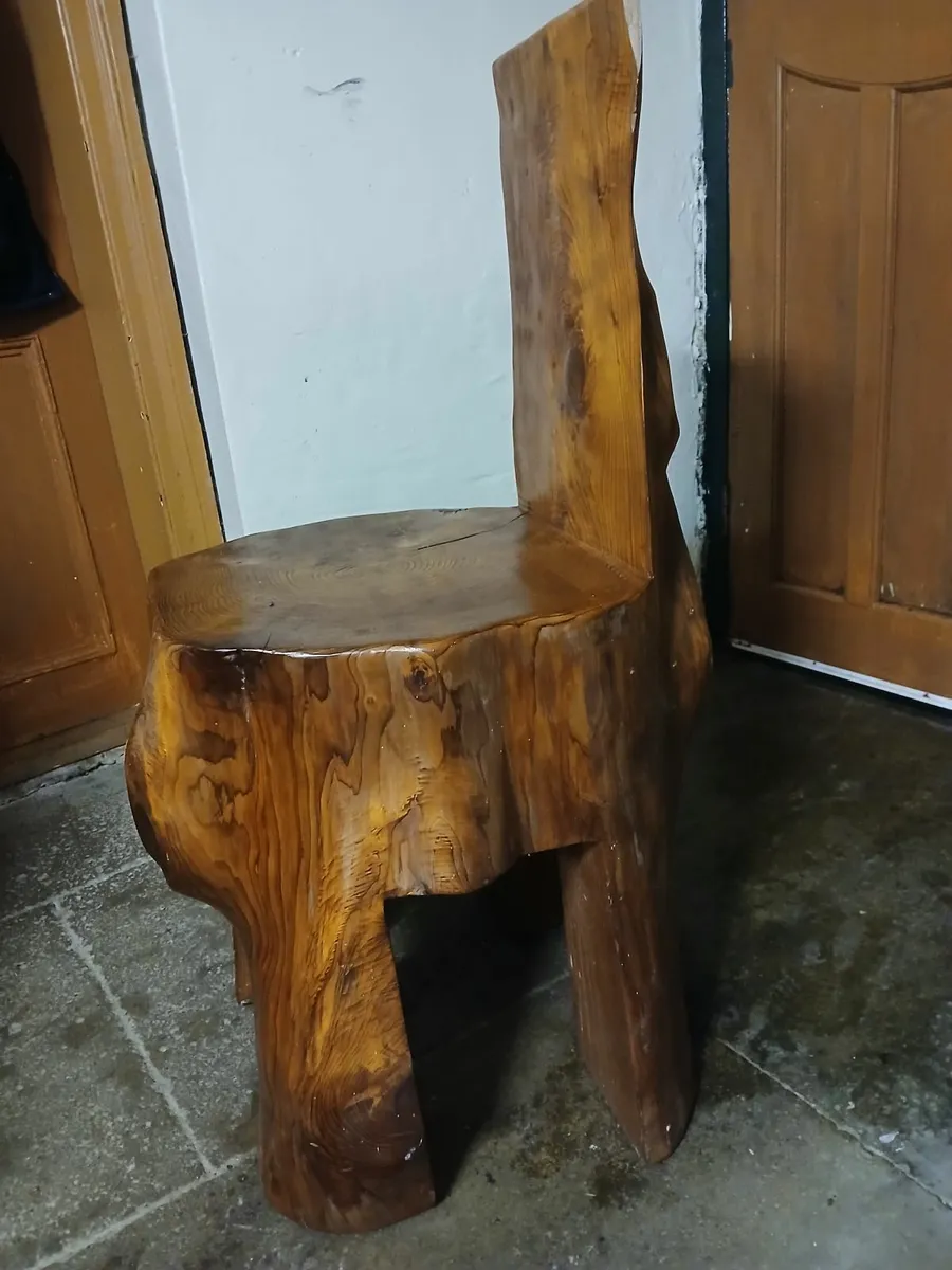 Unique Wooden Chair - Image 2