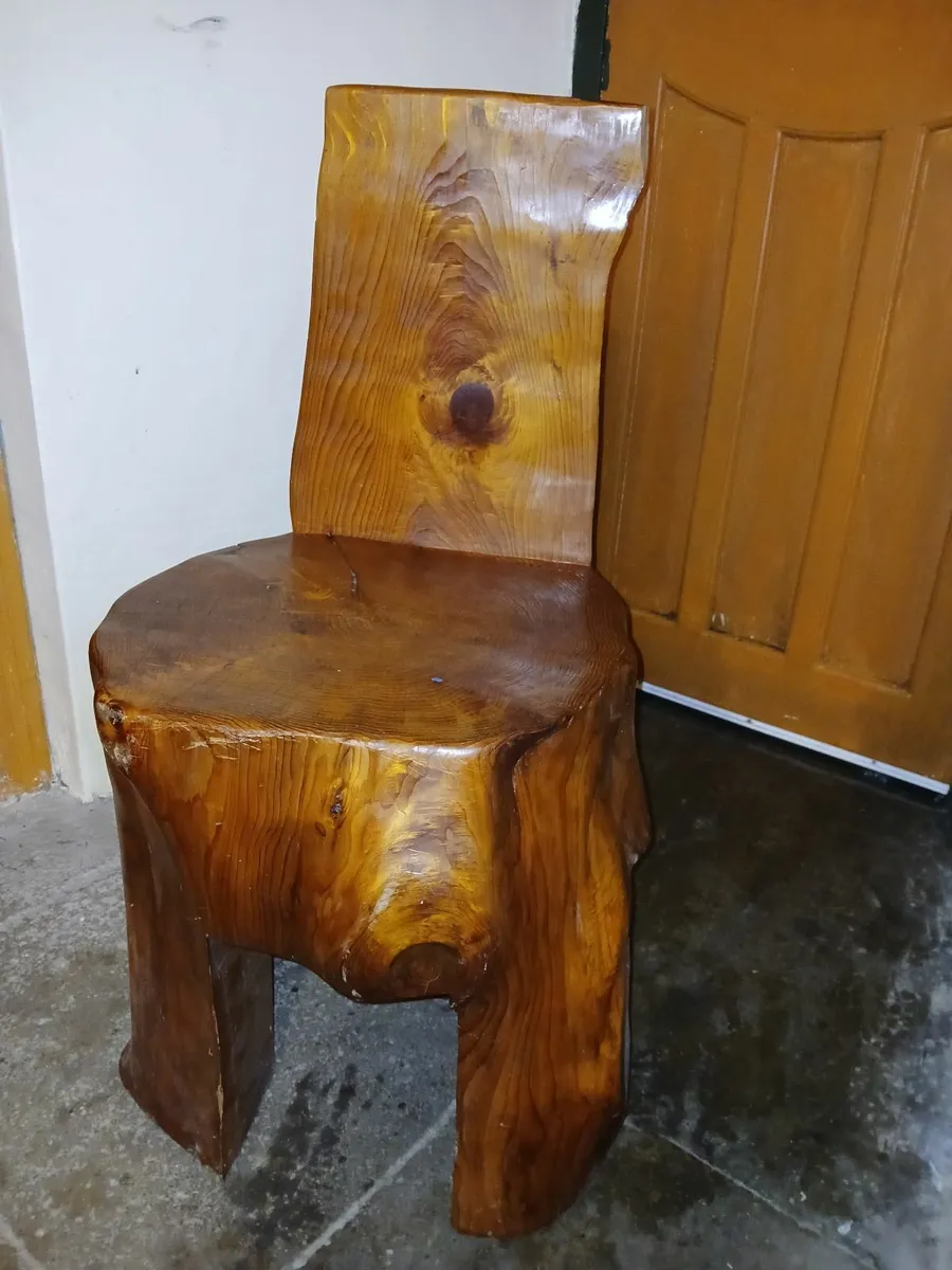 Unique Wooden Chair - Image 1