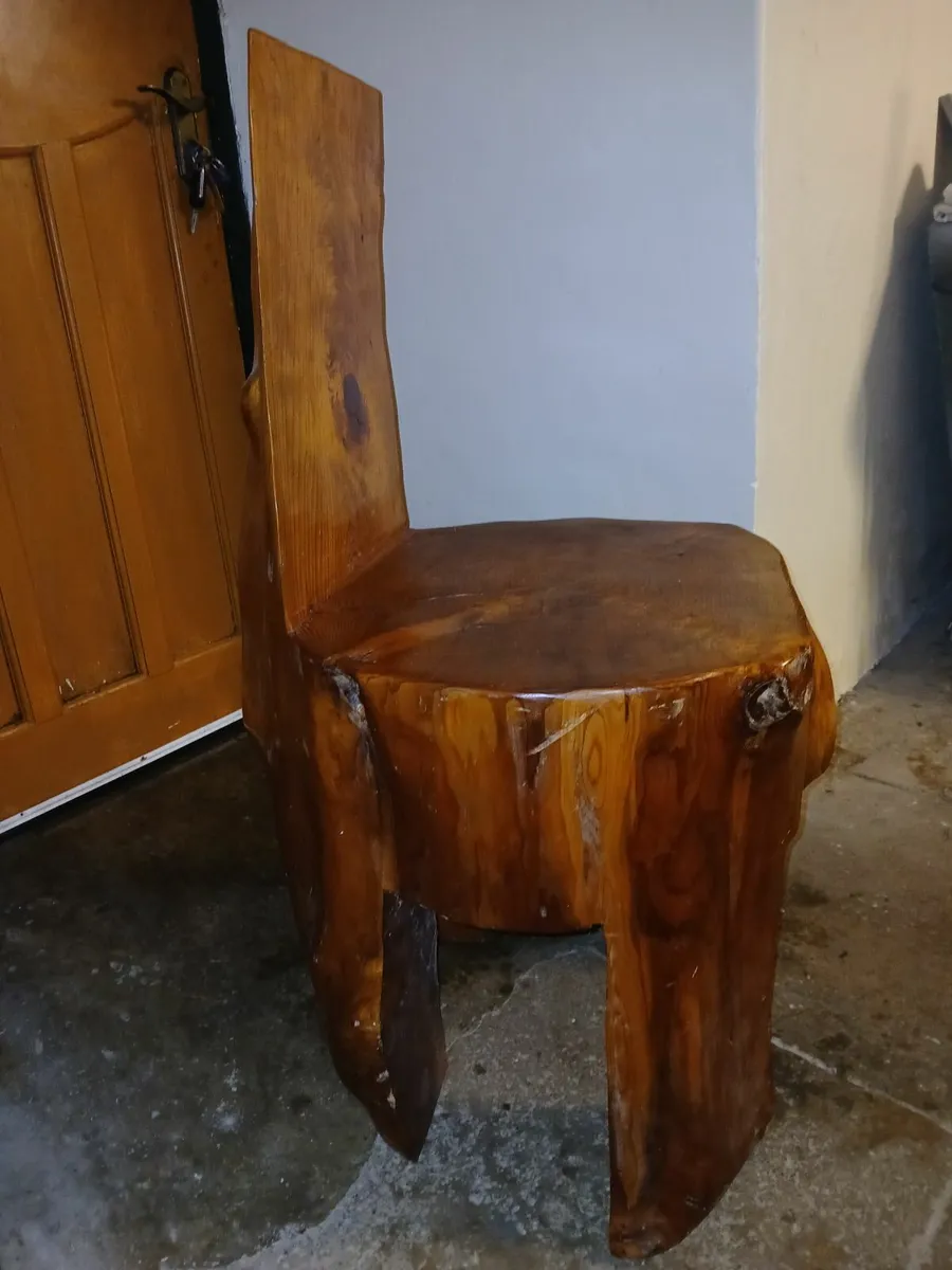 Unique Wooden Chair - Image 3