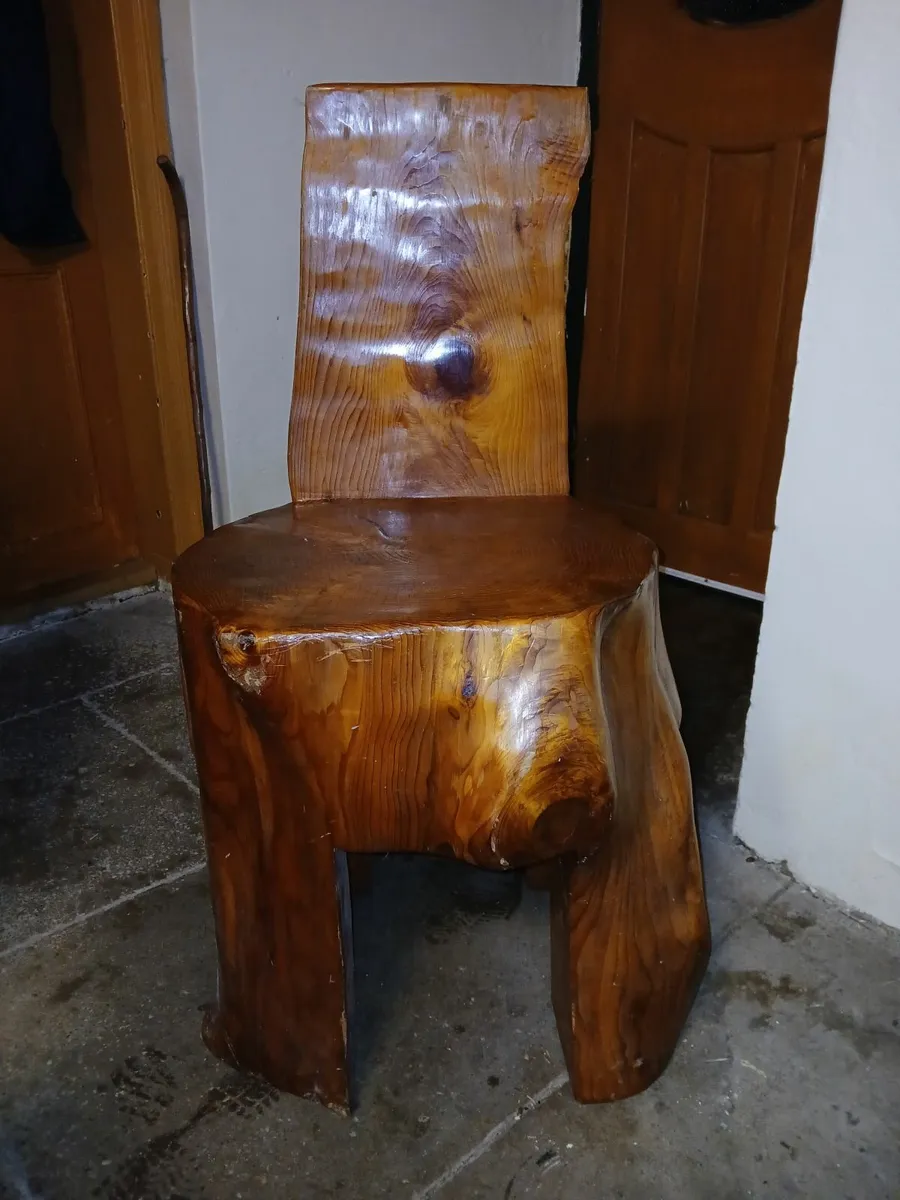 Unique Wooden Chair - Image 4