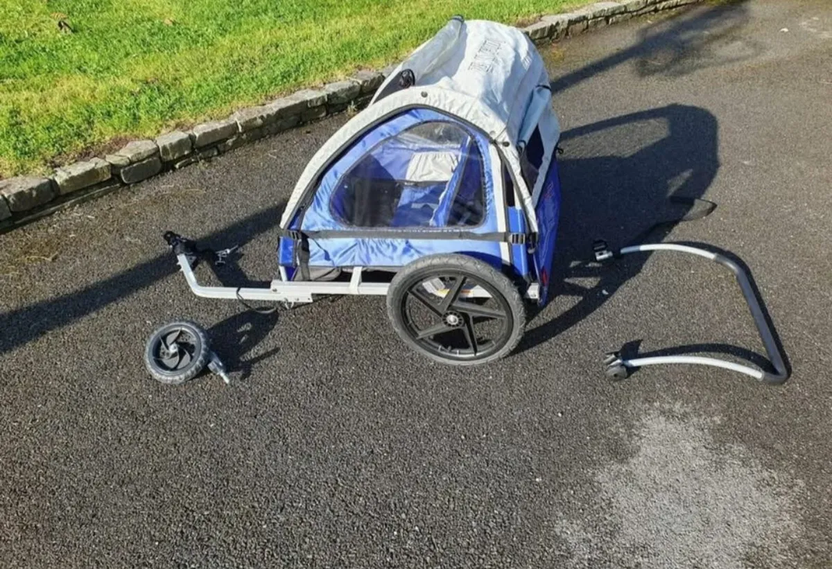 nstep Quick-N-EZ Double Bike Trailer, Converts to - Image 3
