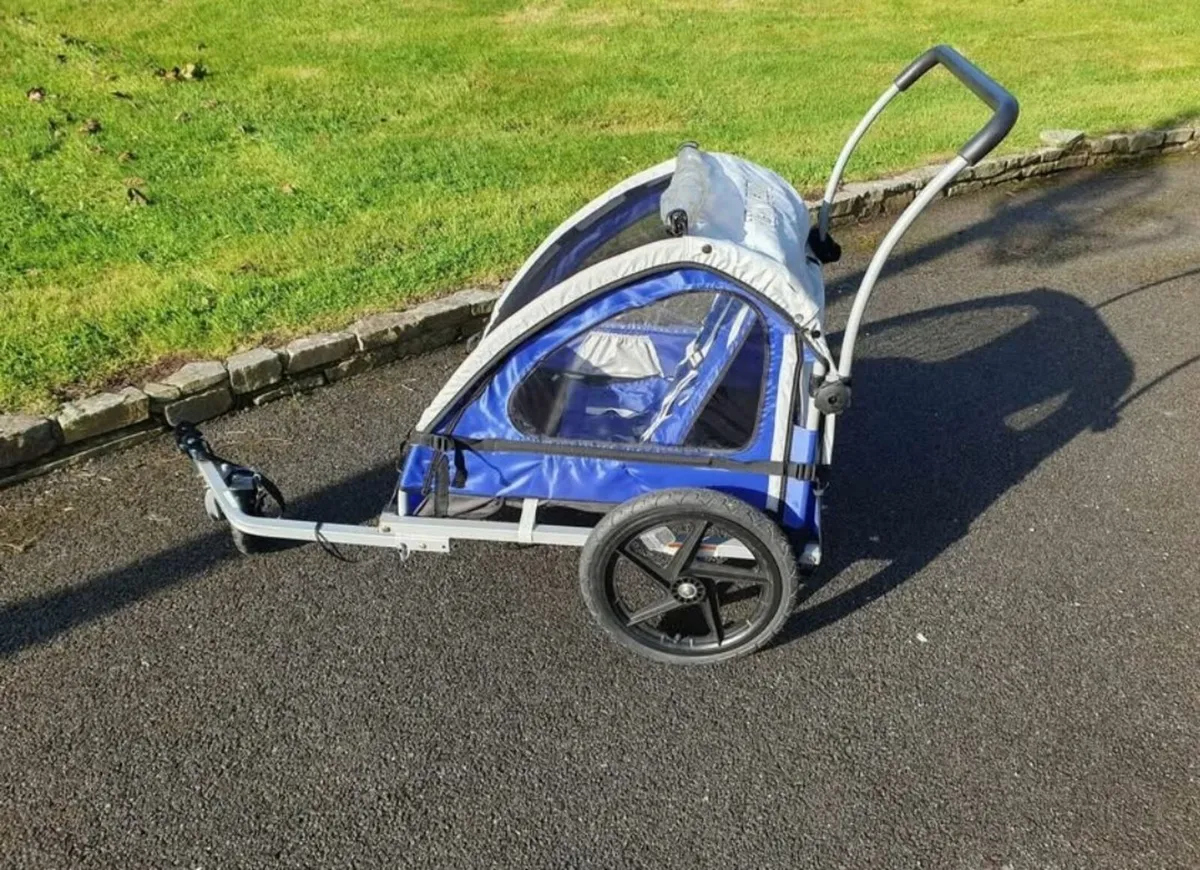 nstep Quick-N-EZ Double Bike Trailer, Converts to - Image 2