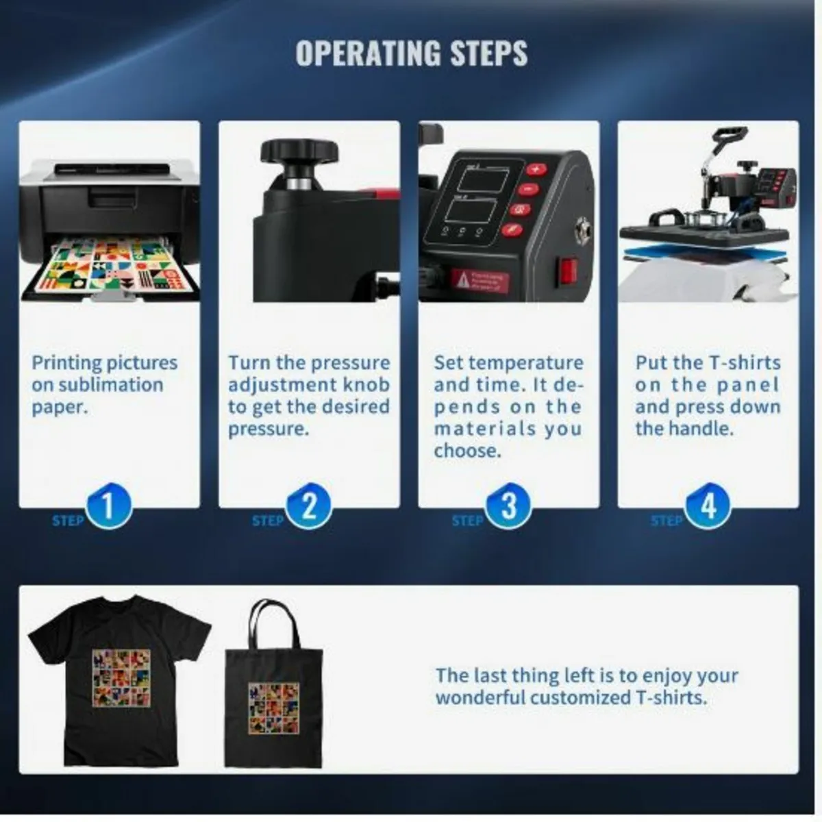 Heat Press, 5 in 1 Heat Press Machine Machine 12x - Image 3
