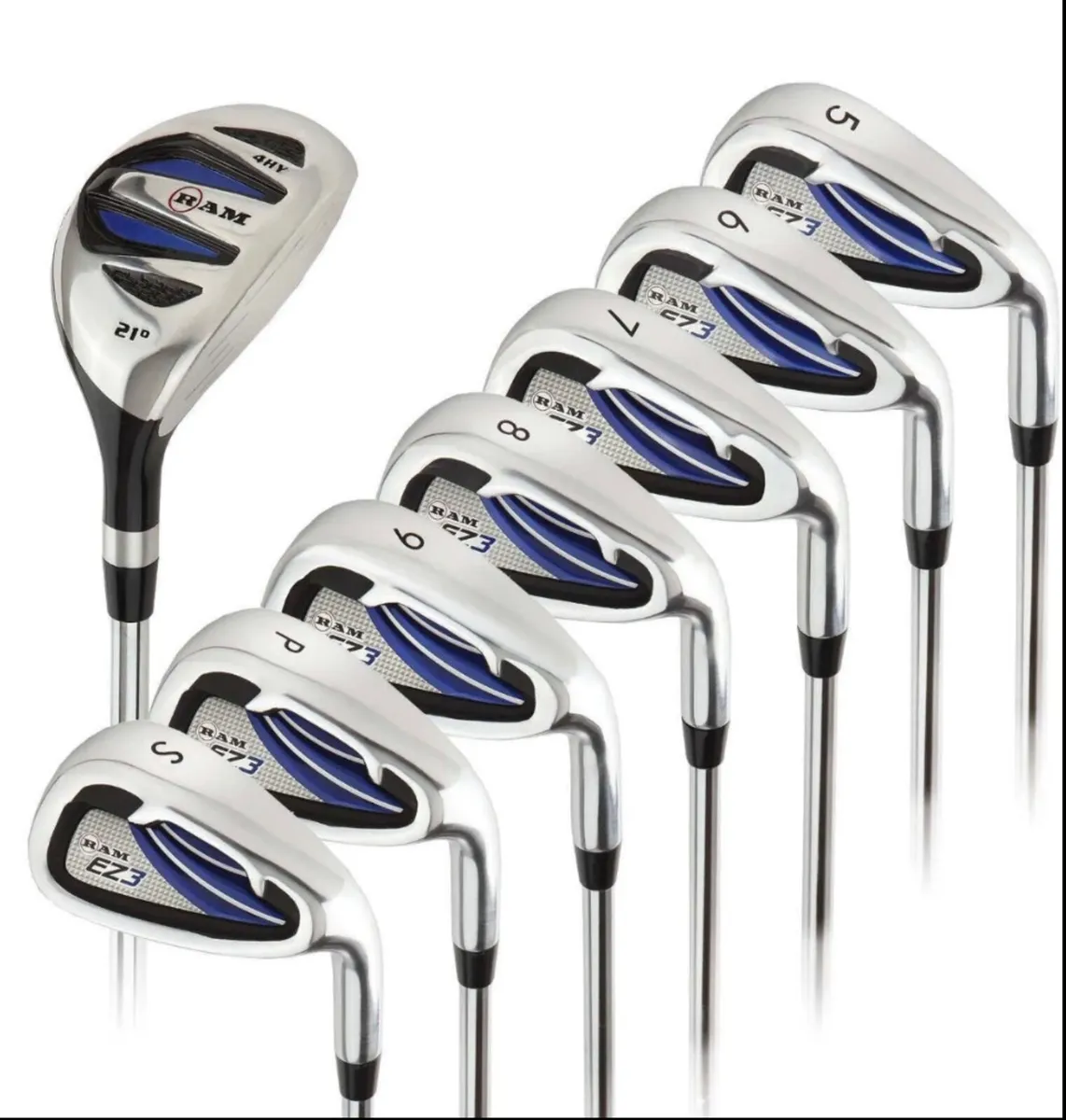 NEW Ram Golf EZ3 Mens Irons Clubs Set 5-SW Hybrid - Image 1