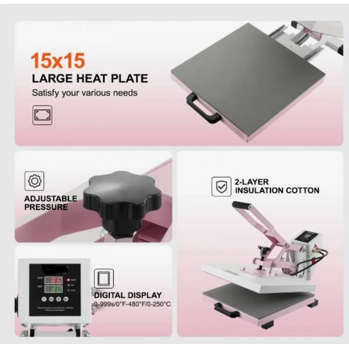 Heat Press Machine 15x15 in Slide Out Heat - Image 2