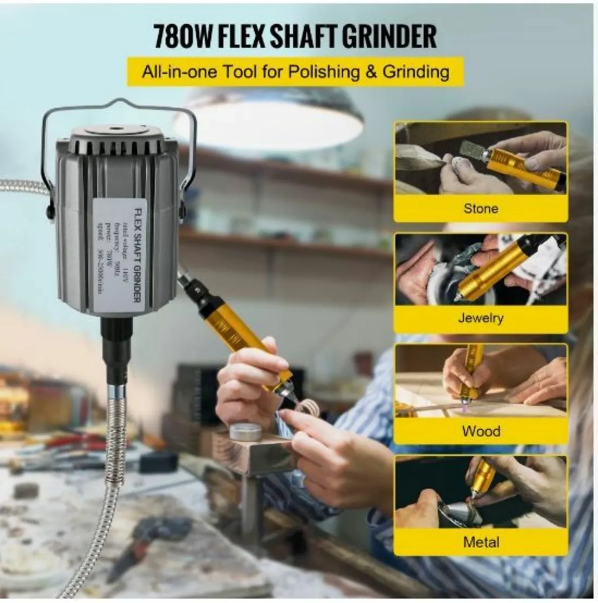 Flex Shaft Grinder 780W Rotary Tool - Image 3